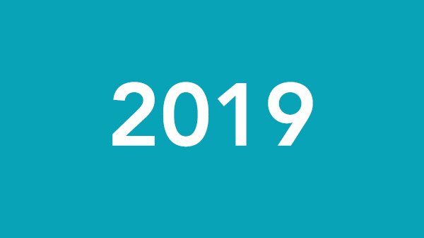 A basic graphic for the year 2019.