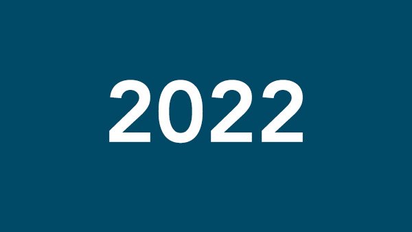 A basic graphic for the year 2022.