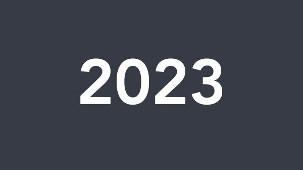 A basic graphic for the year 2023.