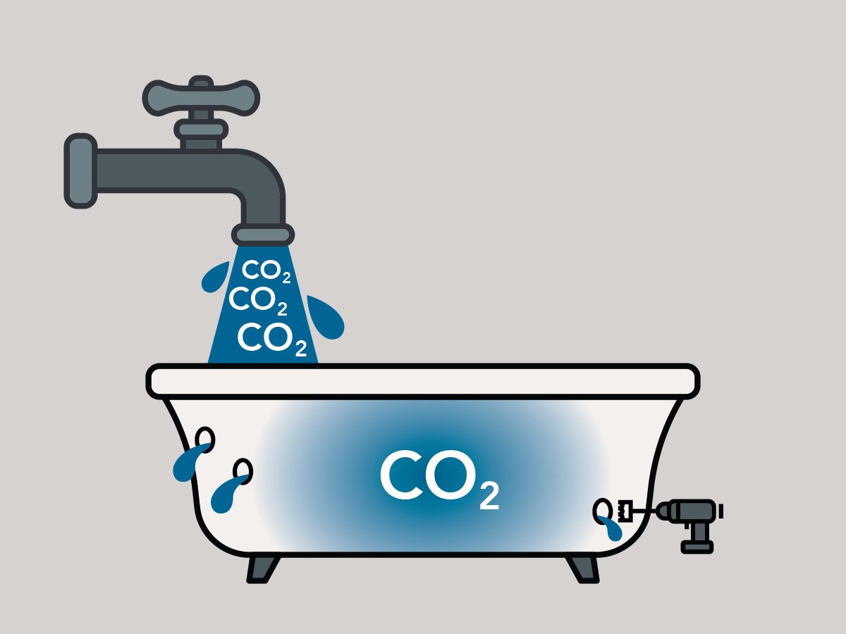 carbon sequestration bathtub graphic