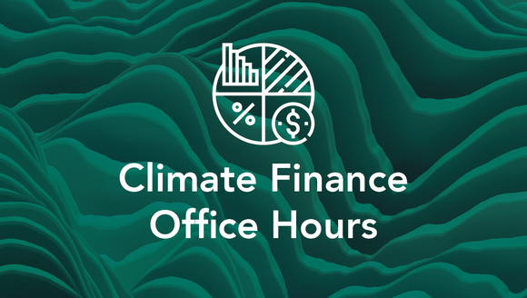Climate Finance Office Hours - Website