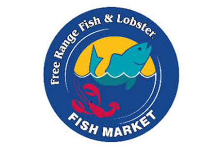 The logo for Free Range Fish and Lobster