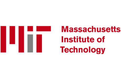 This is a logo for the Massachusetts Institute of Technology. The colors are red and grey.