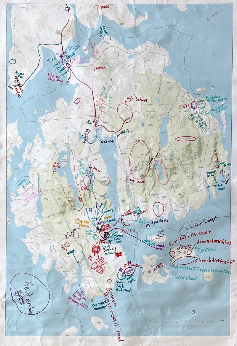 Annotated map.