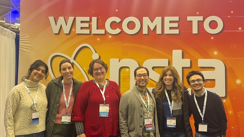 A group of educators pose for a photo at the NSTA conference.