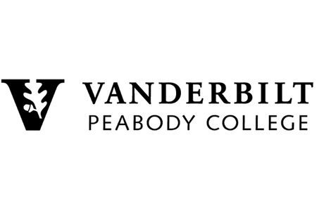 Logo for Vanderbilt Peabody College in black text.