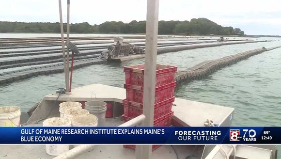 How does Maine rely on its blue economy?