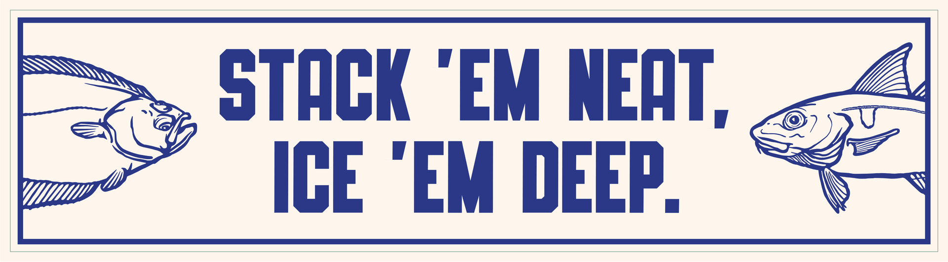Seafood quality bumper sticker