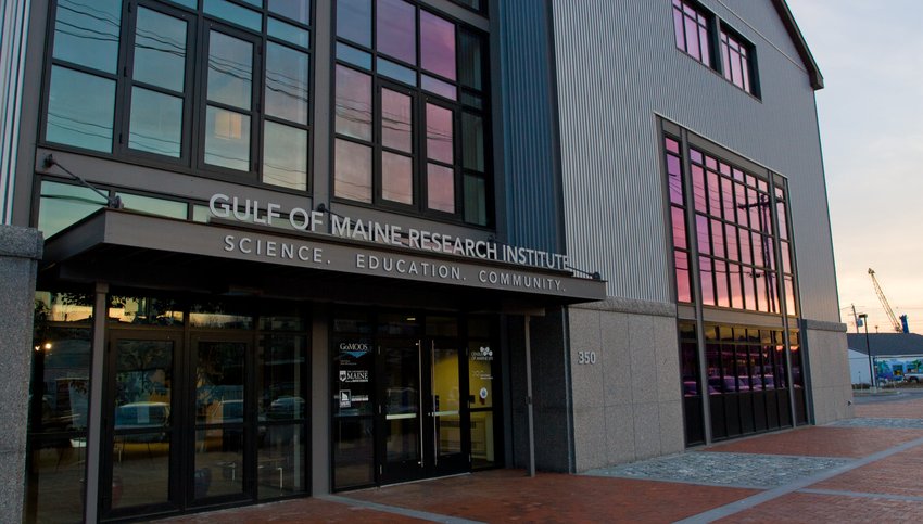 the front door on commercial st to enter the gulf of Maine research institute