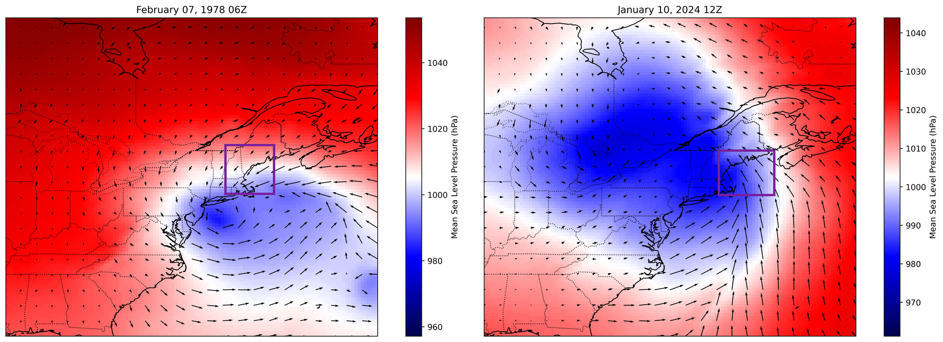 Noreaster/Soueaster comparison